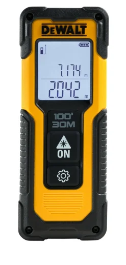 DeWALT DWHT77100-XJ Digitale Afstandsmeter - 30 m - 2x 1,5V AAA batterijen