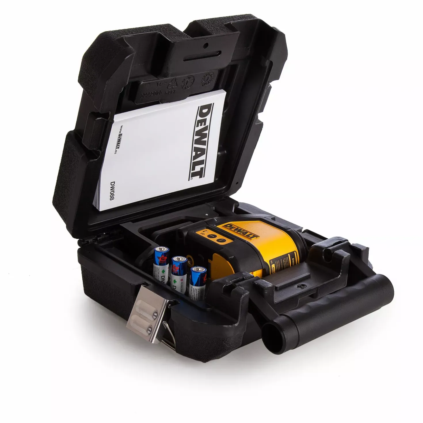 DeWALT DW088K-XJ Zelfnivellerende kruis-/lijnlaser in koffer - 2 lijnen - Rood - 15m
