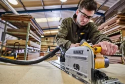DeWALT DWS520KTR-QS Invalzaag incl. geleiderail in TSTAK - 1300W -165mm