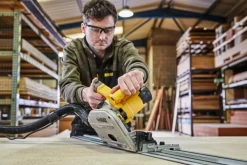 DeWALT DWS520KTR-QS Invalzaag incl. geleiderail in TSTAK - 1300W -165mm