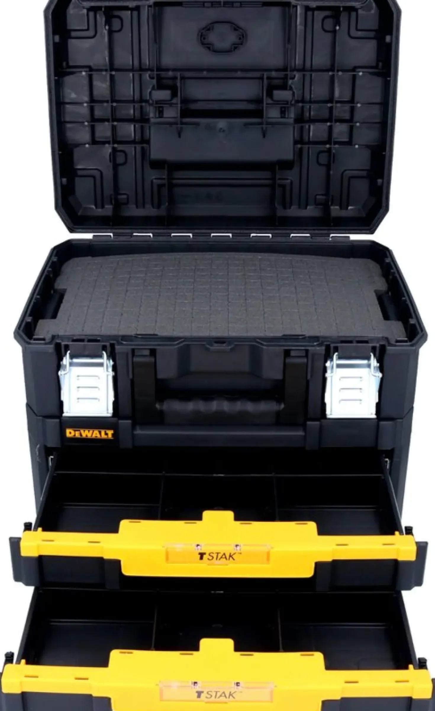 DeWALT DWST83395-1 TSTAK-Box II combokit gereedschapskoffer met twee ondiepe lades