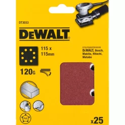 DeWALT Vlak Schuurvel - 115 x 115mm - 25st