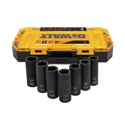 DeWALT X MCLAREN DT70905-QZ 7-delige 1/2'' impact doppenset in organiser