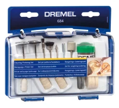 Dremel 684JA 20-Delige accessoires set voor reinigen en polijsten in opbergkoffer
