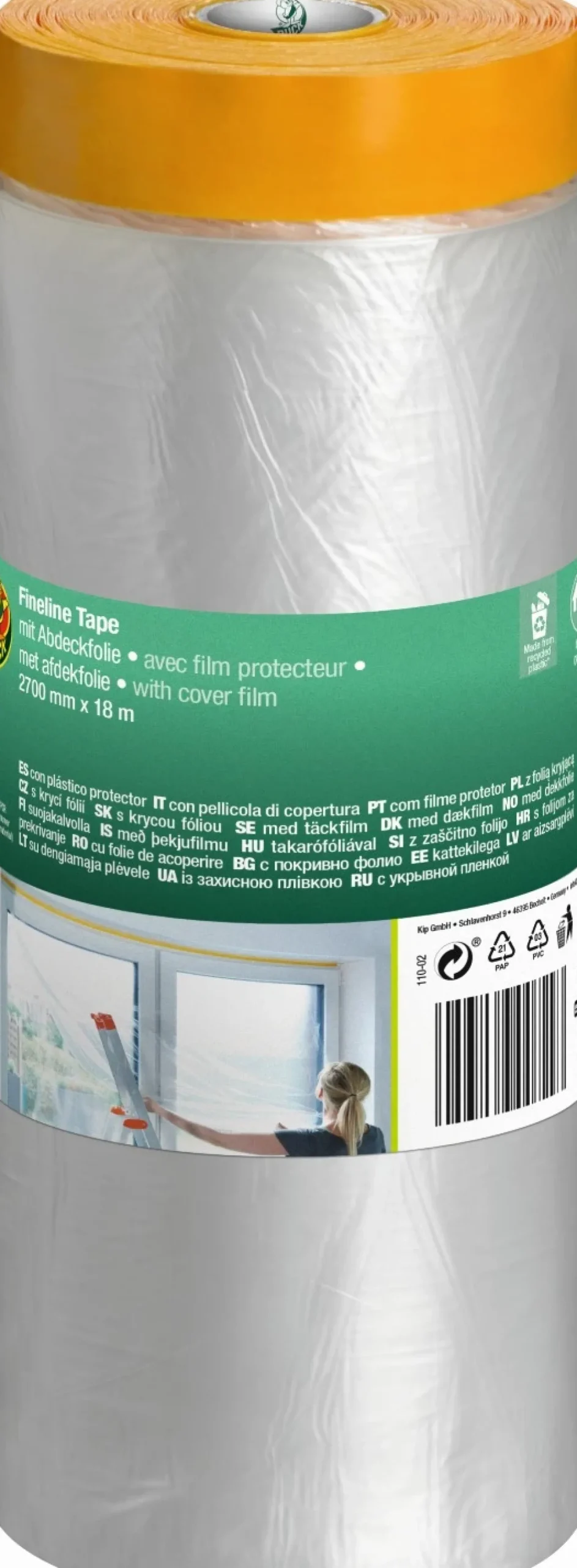 Duck Tape 110 Fineline Tape met afdekfolie