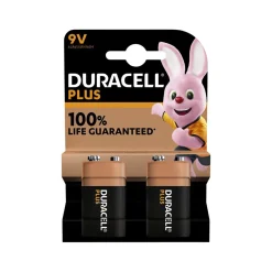 Duracell D142268 Plus alkaline batterij 9V - 2st