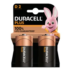 Duracell D141988 Plus alkaline batterij D - 2st