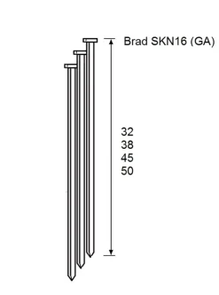 Dutack Fasteners 5138050 Brad - SKN16-20° - Verzinkt - 1,6 x 32mm (2000st)