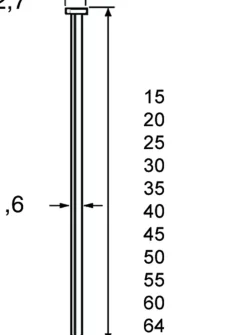 Dutack Fasteners 5138053 Brad - SKN16-20° - Verzinkt - 1,6 x 50mm (2000st)