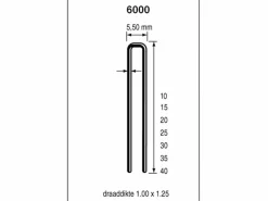 Dutack 5028034 Nieten - Serie 6000 - 40mm (5000st)