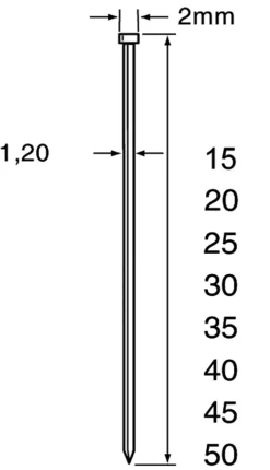 Dutack 5134034 SKN12 Mini Brad - Verzinkt - 1,2 x 45mm (5000st)