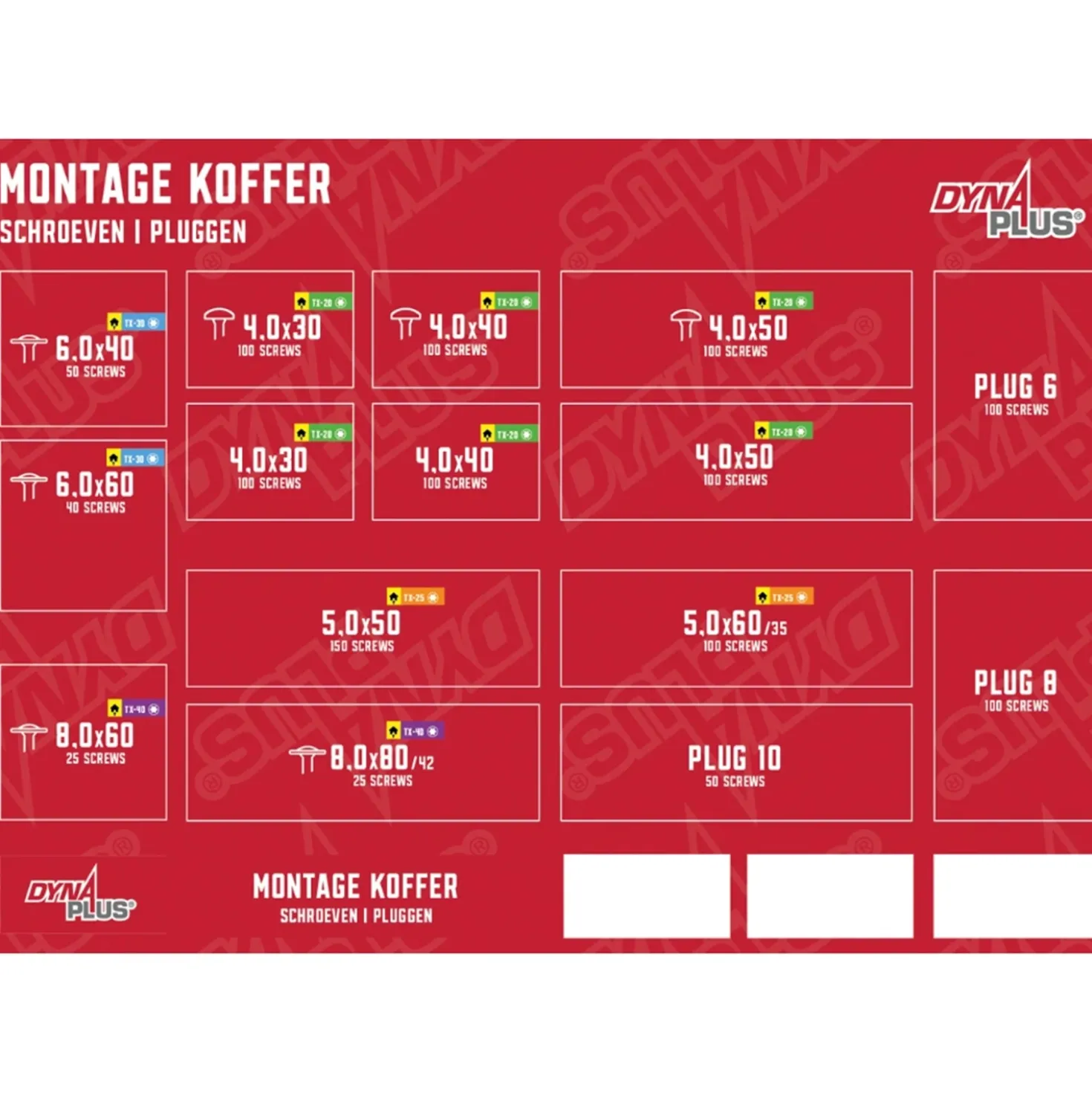 Dynaplus 0289.25.00100 1190-delige Montagekoffer L-Boxx