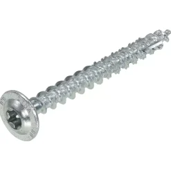 DynaPlus 0286.01.50001 Houtbouwschroef - TX30 - 6.0 x 60mm - Tellerkop - Voldraad - Verzinkt (100st)