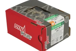 DynaPlus Vlonderschroef - TX20 - Platkop - Deeldraad - Verzinkt - 200st