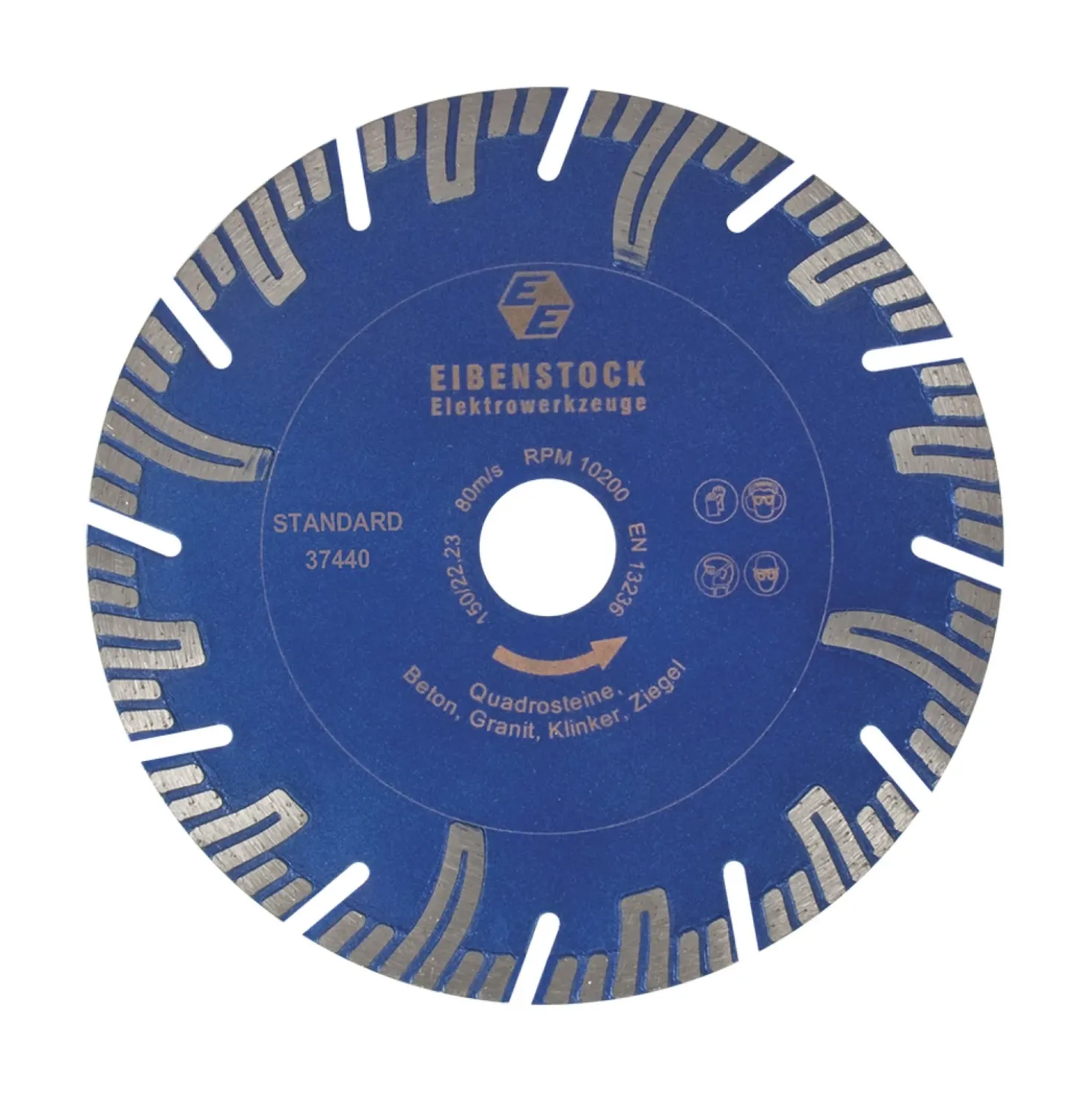 Eibenstock 12.324 Standaard Diamantzaagblad - 150 x 22,2mm - beton / kalkzandsteen