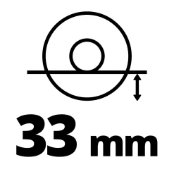 Einhell AXXIO 18/125 Q BL Solo 18V Li-Ion accu haakse slijper body - 125 x 33 mm - koolborstelloos