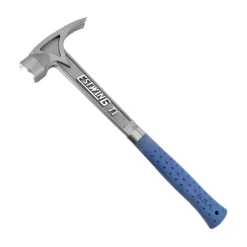 Estwing 02-45TIBL Rechte titanium klauwhamer - vinyl blauwe handgreep - 370 gram kopgewicht