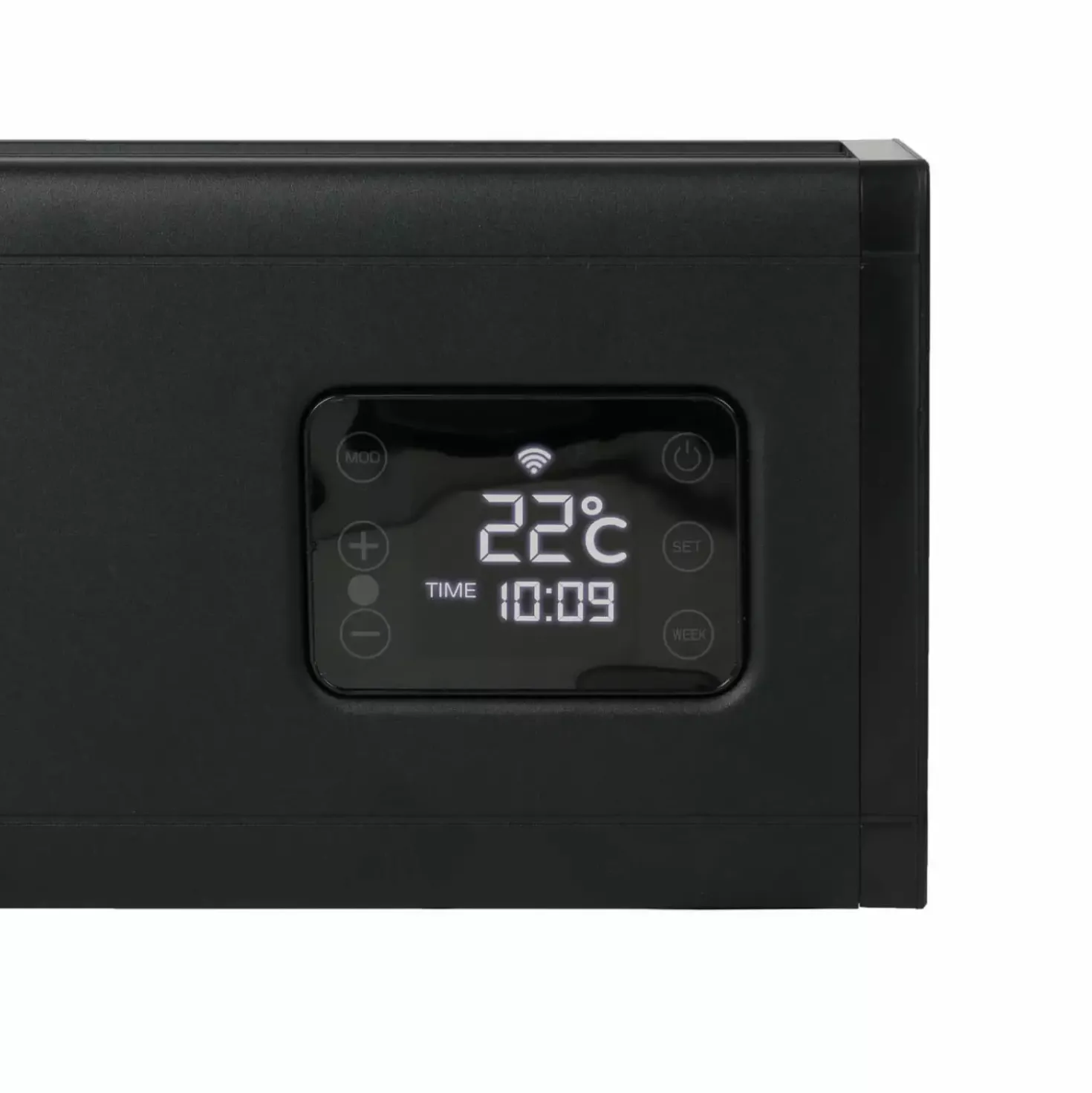 EUROM Alutherm Baseboard 2000 Wi-Fi Black Convectorkachel - 2000W - 80m3