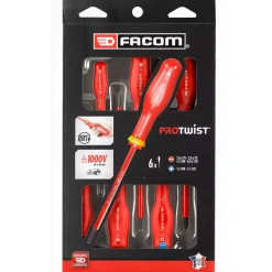 Facom ATDVE.J6PB 6-delige Protwist VDE Schroevendraaierset - PZ/SL