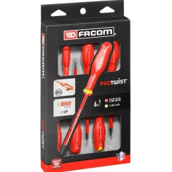 Facom ATPVE.J6PB 6-delige Protwist VDE Schroevendraaierset - PH/SL