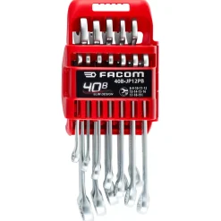 Facom 40B.JP12PB 12-delige Ringsteeksleutelset in houder - 8-19mm