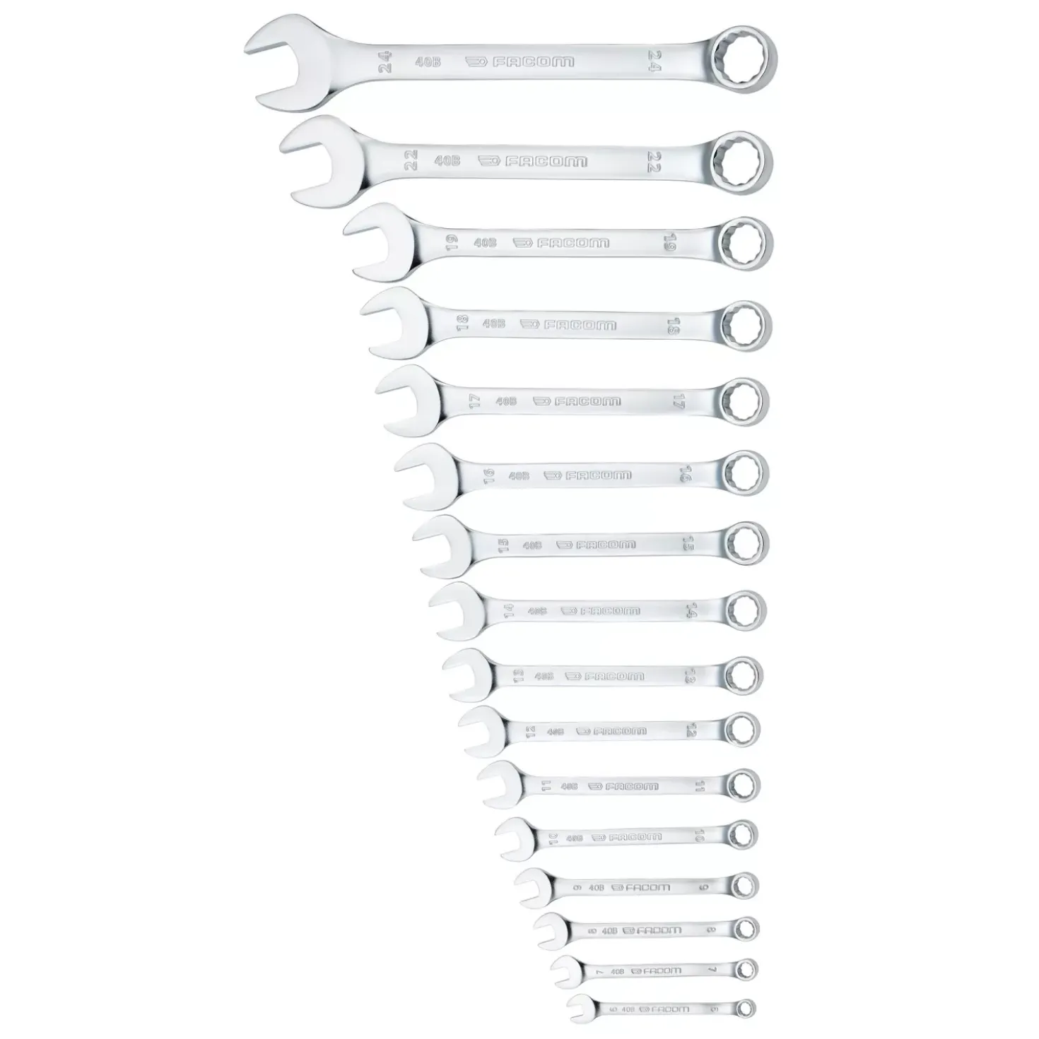 Facom 40B.JV16PB 16-delige Ringsteeksleutelset in etui - 6-24mm