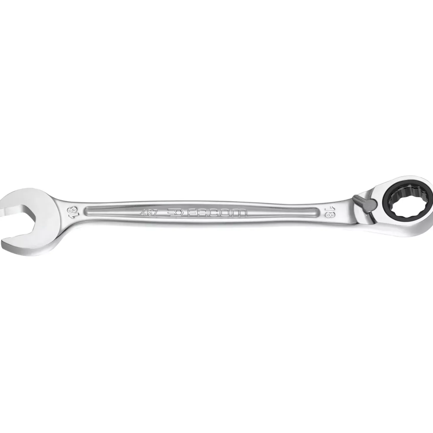 Facom 467B.15 Steek-/ringratelsleutel - Metrisch - 15 mm - anti-slip