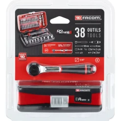 Facom R2NANOPB 38-delige Ratel- en doppenset in koffer - 1/4"