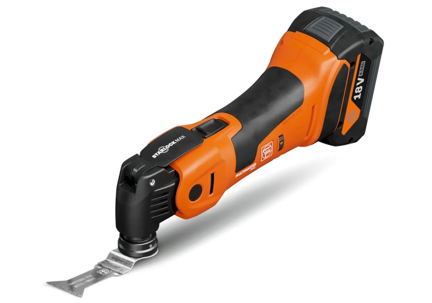 Fein AMM700 Multimaster Max Top 18V Li-ion Accu Multitool set (2x 4.0Ah) in L-Boxx incl. 60-Delige accessoires set