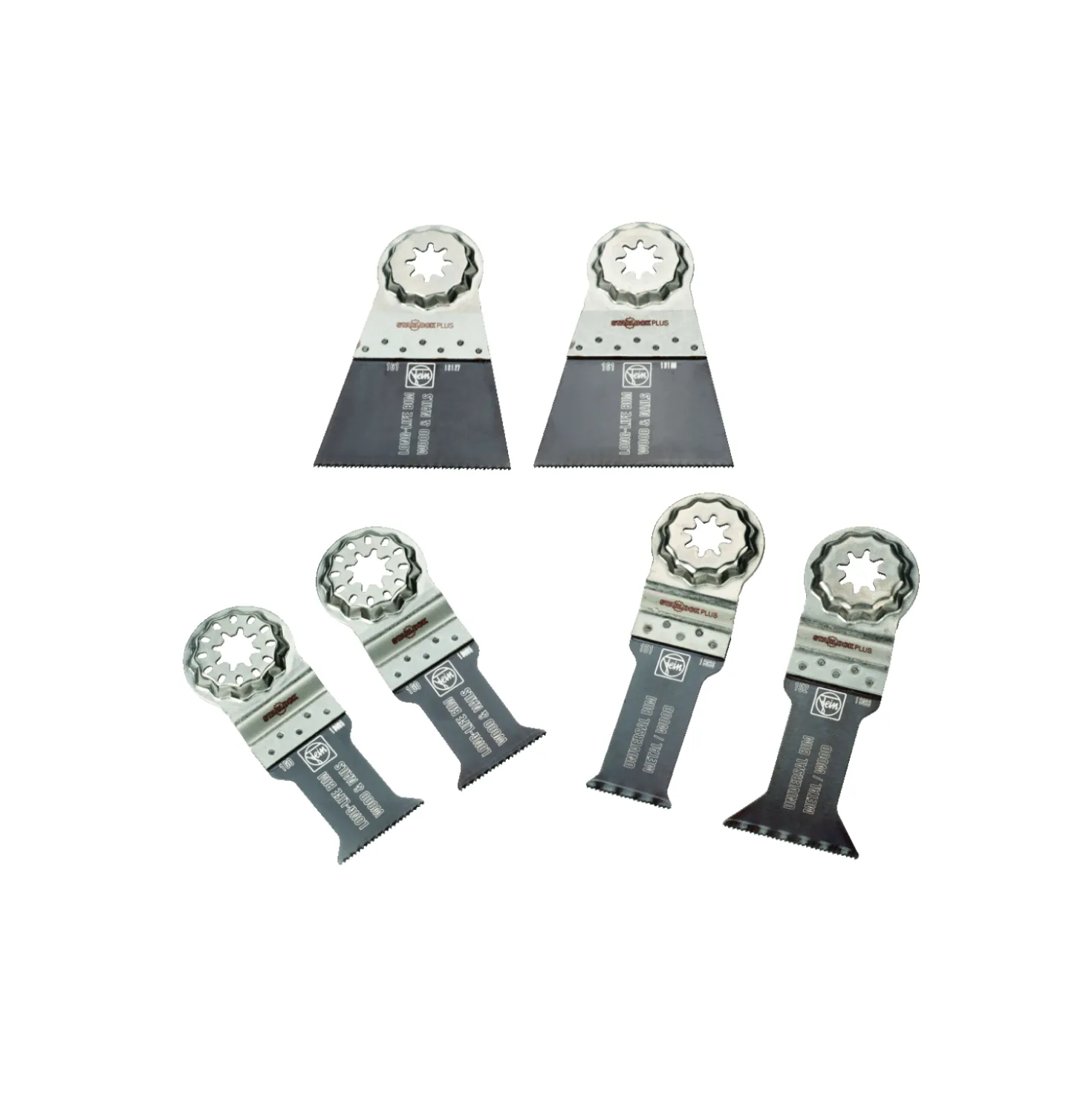 Fein 35222967030 6-delige invalzaagbladen set - Wood & Metal