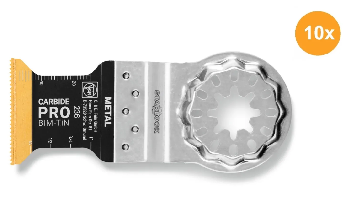 Fein 63502236240 E-Cut Carbide Pro zaagblad (10st) - 35 x 45mm