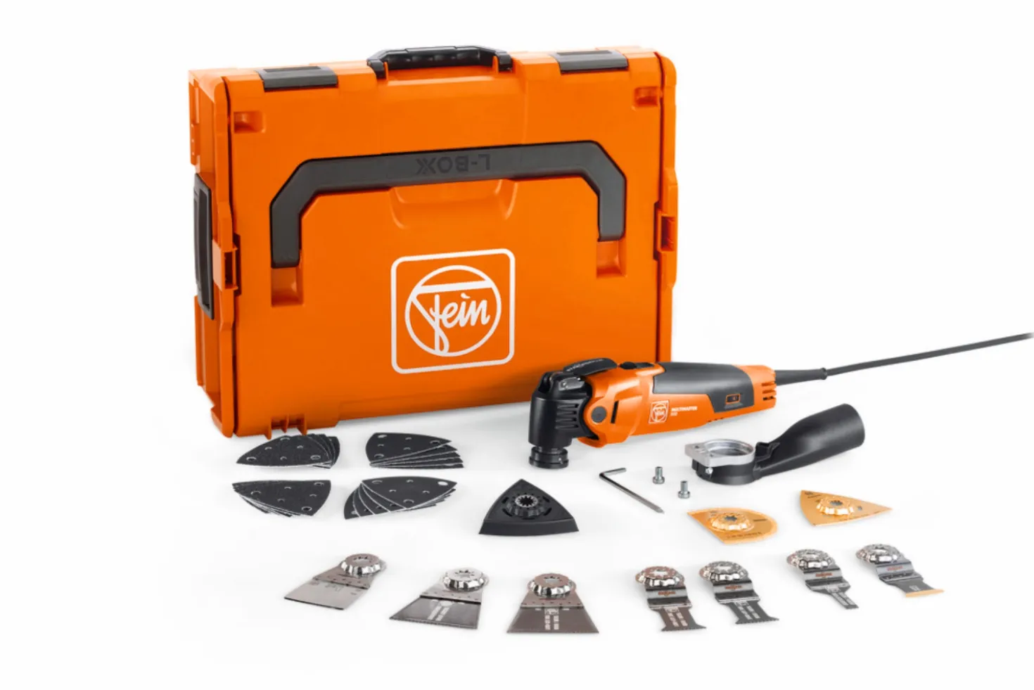 Fein MM500 Multimaster Plus Top Multitool in L-Boxx incl. 30-Delige accessoires set - 350W
