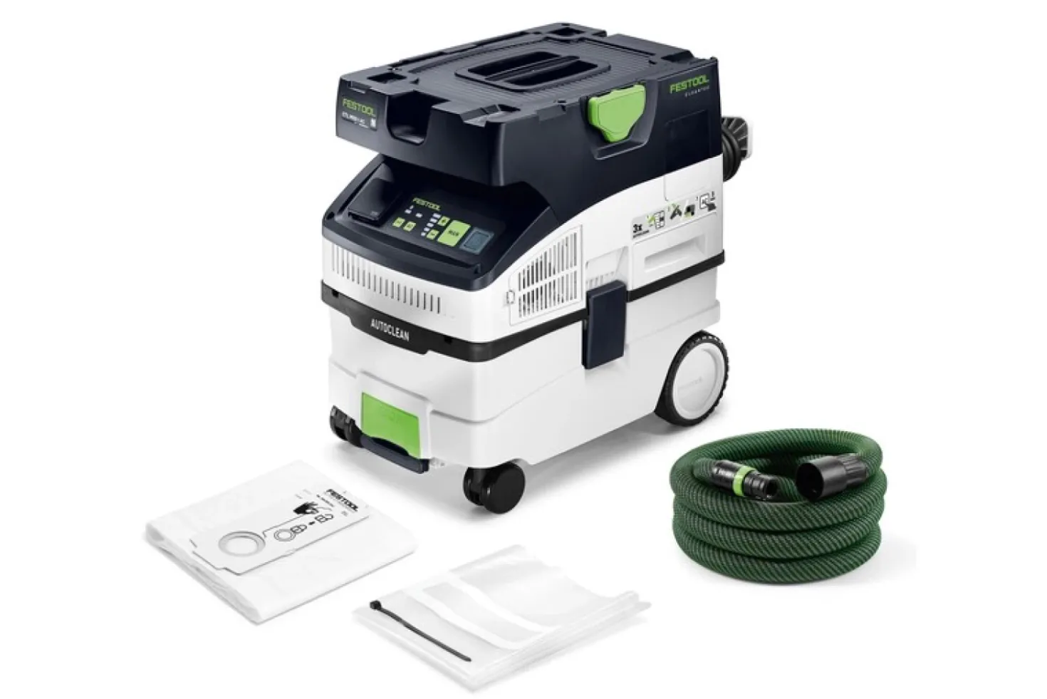 Festool CTL MIDI I AC Stofzuiger autoclean - 1200W - L-Klasse - 15L