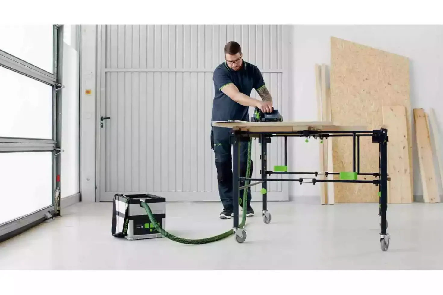 Festool CTMC SYS I-Basic 36V (2x18V) Li-Ion accu stofzuiger - 2400l/min - M-klasse - 4,5L