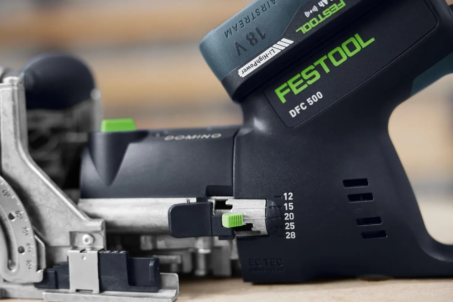 Festool DFC 500 E-Basic 18V accu Domino freesmachine body in systainer - 28mm