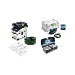 Festool 578866 excenterschuurmachine (ETS EC 150/5-Plus) en bouwstofzuiger (CTM MIDI I) combiset