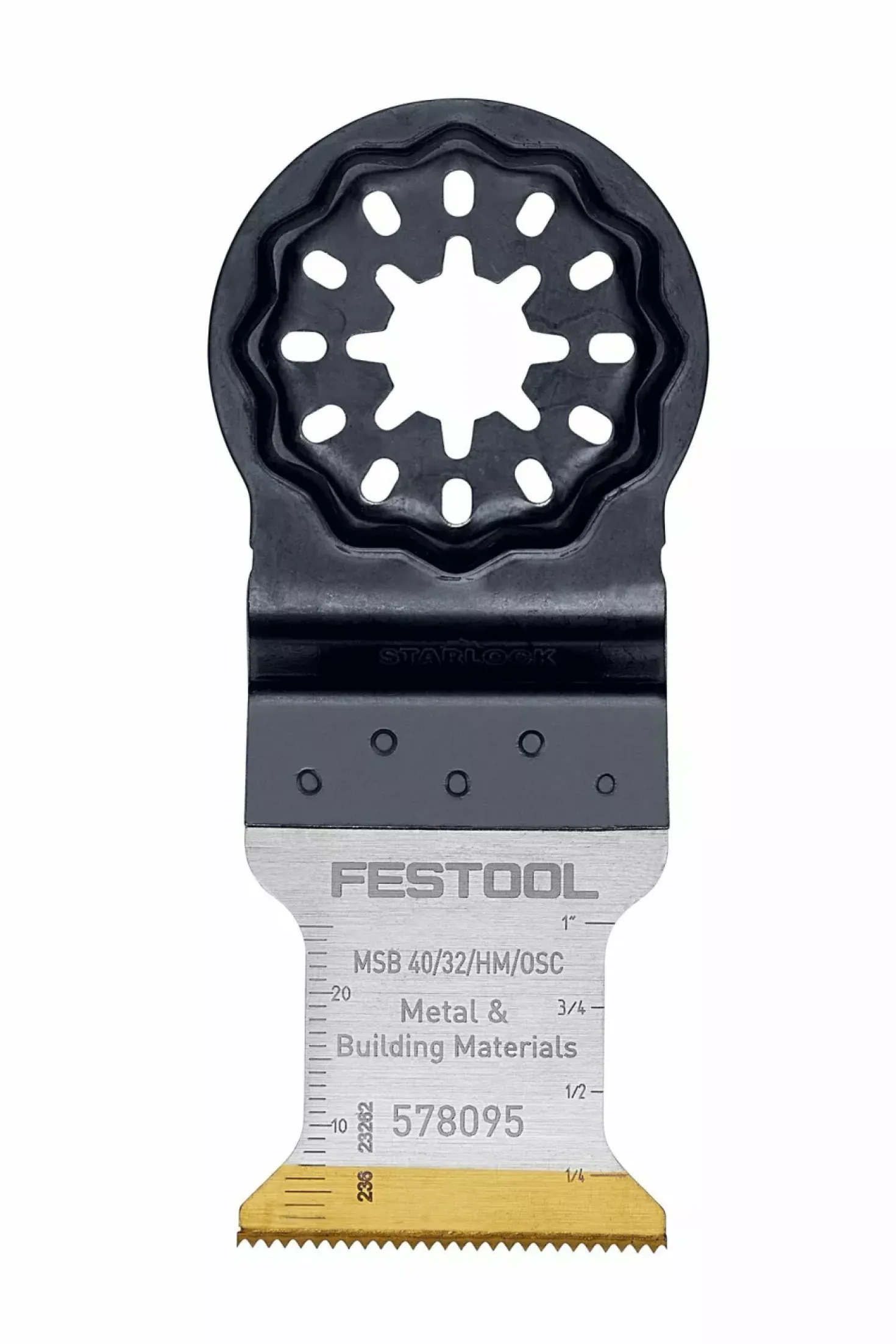 Festool 578095 Hardmetalen invalzaagblad MSB 40/32/HM/OSC - 32mm