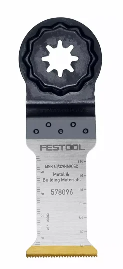Festool 578096 Hardmetalen invalzaagblad MSB 60/32/HM/OSC - 32mm