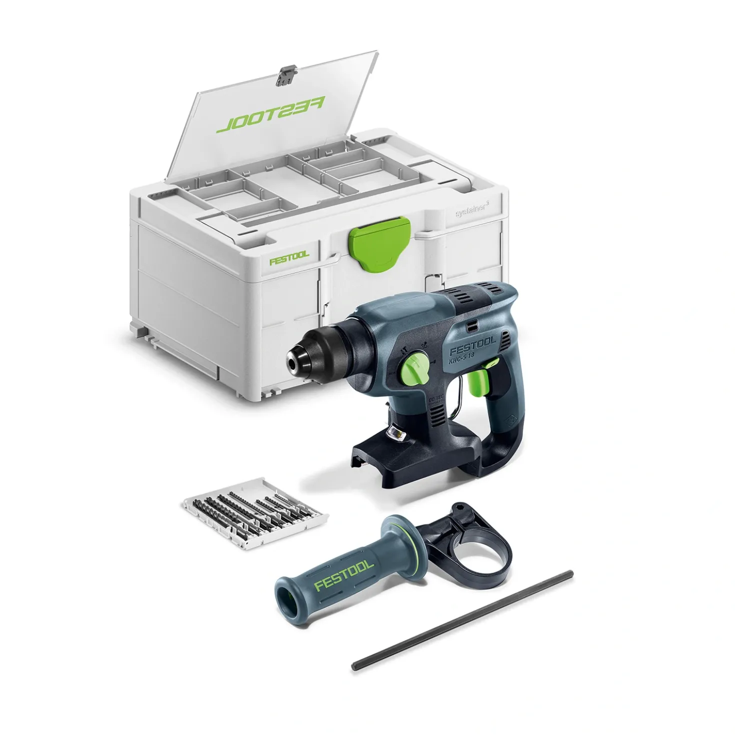 Festool 578748 KHC-S 18-Basic-Set 18V Li-ion accu combihamer met boorcassette in systainer
