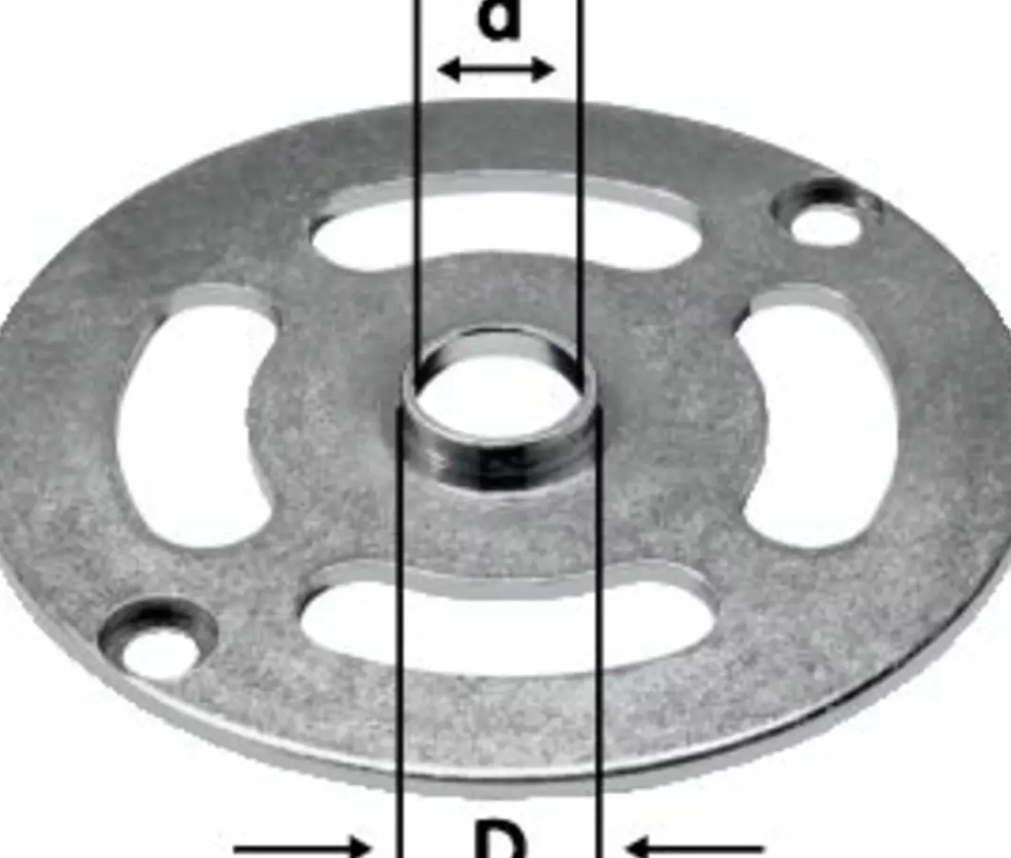 Festool 484176 KR-D 13,8/OF 900 Kopieerring voor OF 900, OF 1000, OF 1010, KF - 13,8 x 10,8mm