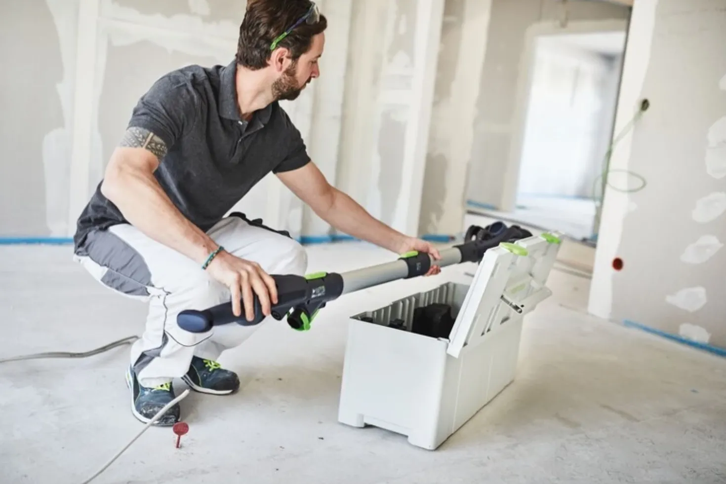 Festool LHS 2 225 EQI/CTM 36-Set Langnek-schuurmachine en stofzuigerset