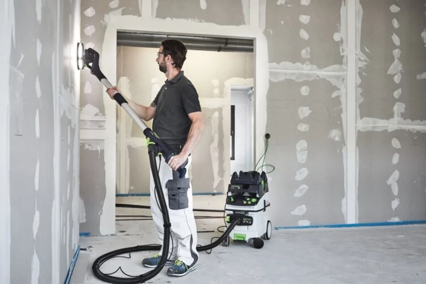 Festool LHS 2 225 EQI/CTM 36-Set Langnek-schuurmachine en stofzuigerset