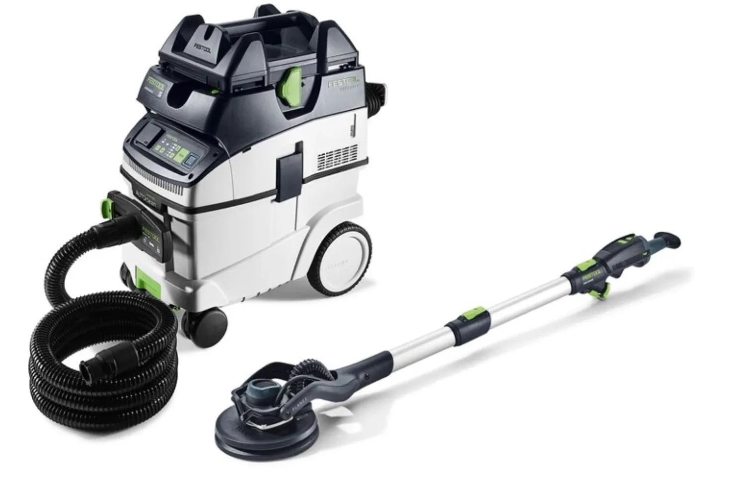 Festool LHS 2 225 EQI/CTM 36-Set Langnek-schuurmachine en stofzuigerset
