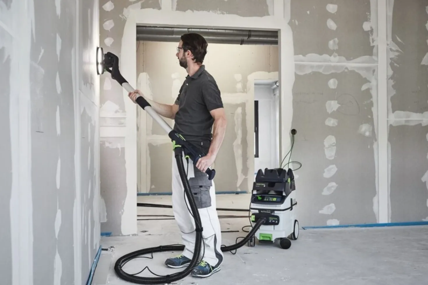 Festool LHS 2 225 EQI/CTM 36-Set Langnek-schuurmachine en stofzuigerset