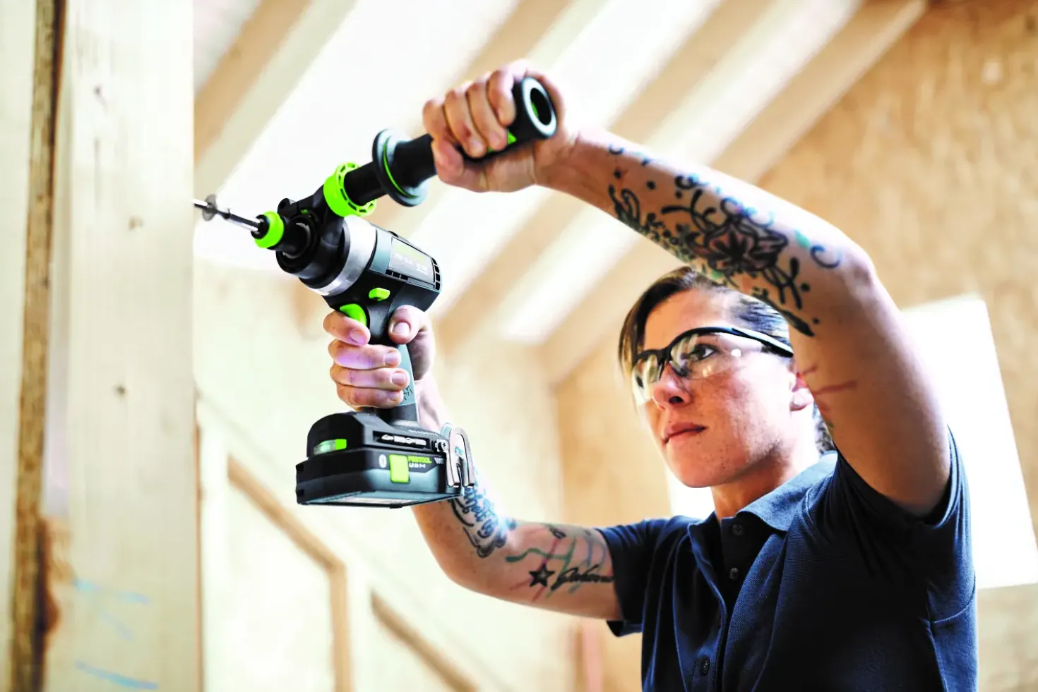 Festool 579371 QUADRIVE TPC 18/4 TBX4,0 I-Plus Li-ion accu klopboormachines set (2 x 4,0Ah) in systainer
