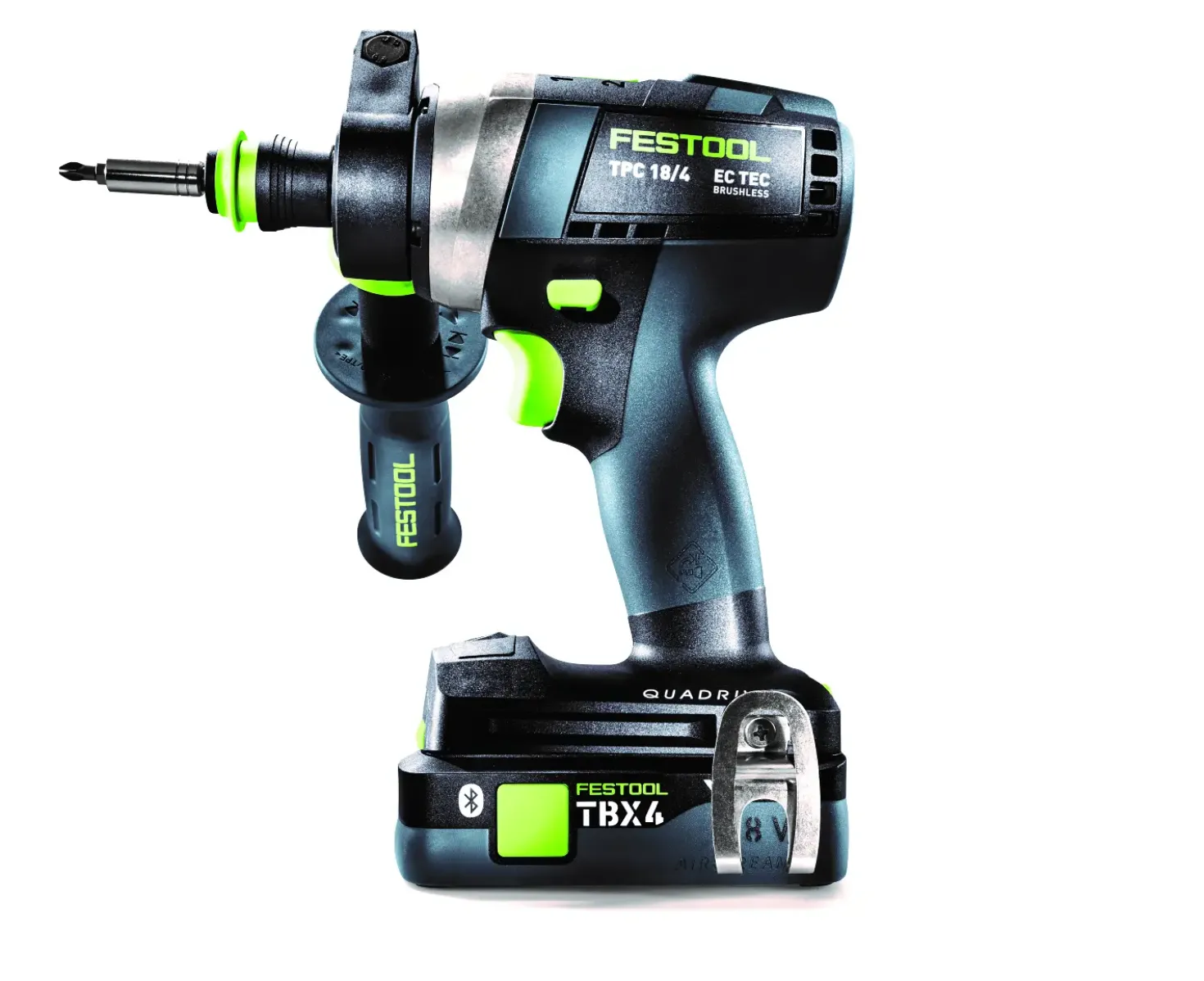 Festool 579371 QUADRIVE TPC 18/4 TBX4,0 I-Plus Li-ion accu klopboormachines set (2 x 4,0Ah) in systainer