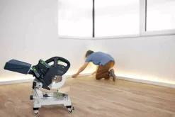 Festool SYMC 70 4,0 EBI-Plus SYMMETRIC 2x18V Accu-plintenzaag set (2x 4.0Ah accu)