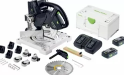 Festool SYMC 70 4,0 EBI-Plus SYMMETRIC 2x18V Accu-plintenzaag set (2x 4.0Ah accu)