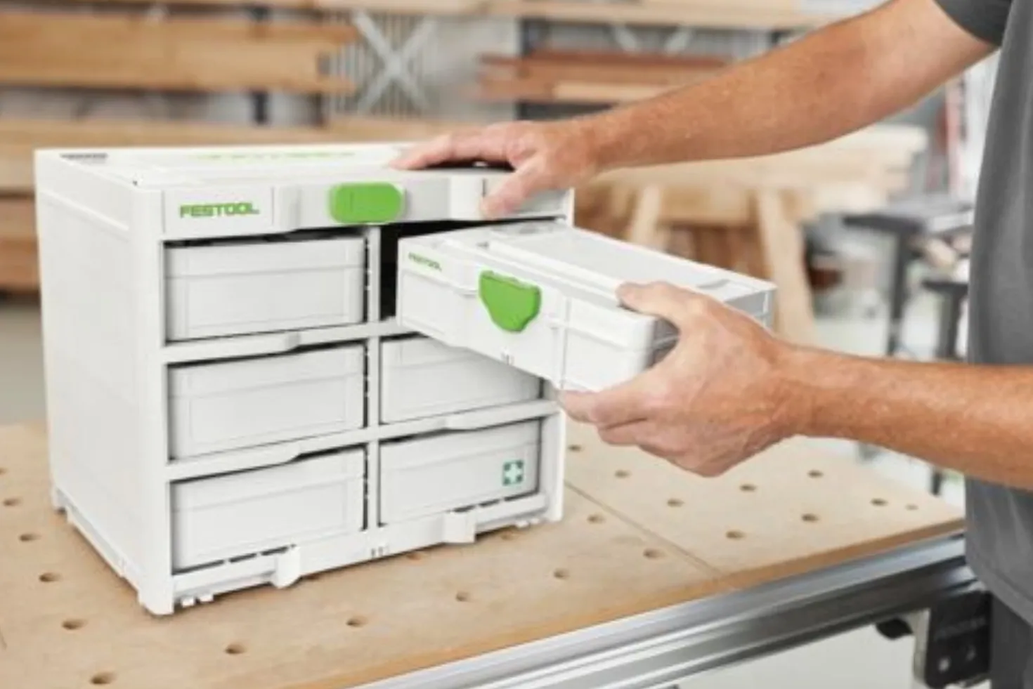 Festool SYS3-RK/6 M 337 Systainer³ Rack voor Systainers³ S 76