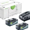 Festool SYS 18V 2x8,0/SCA16 Energieset (2x 8,0Ah) in systainer